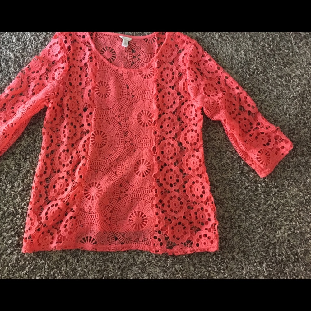 Crocheted autumn top